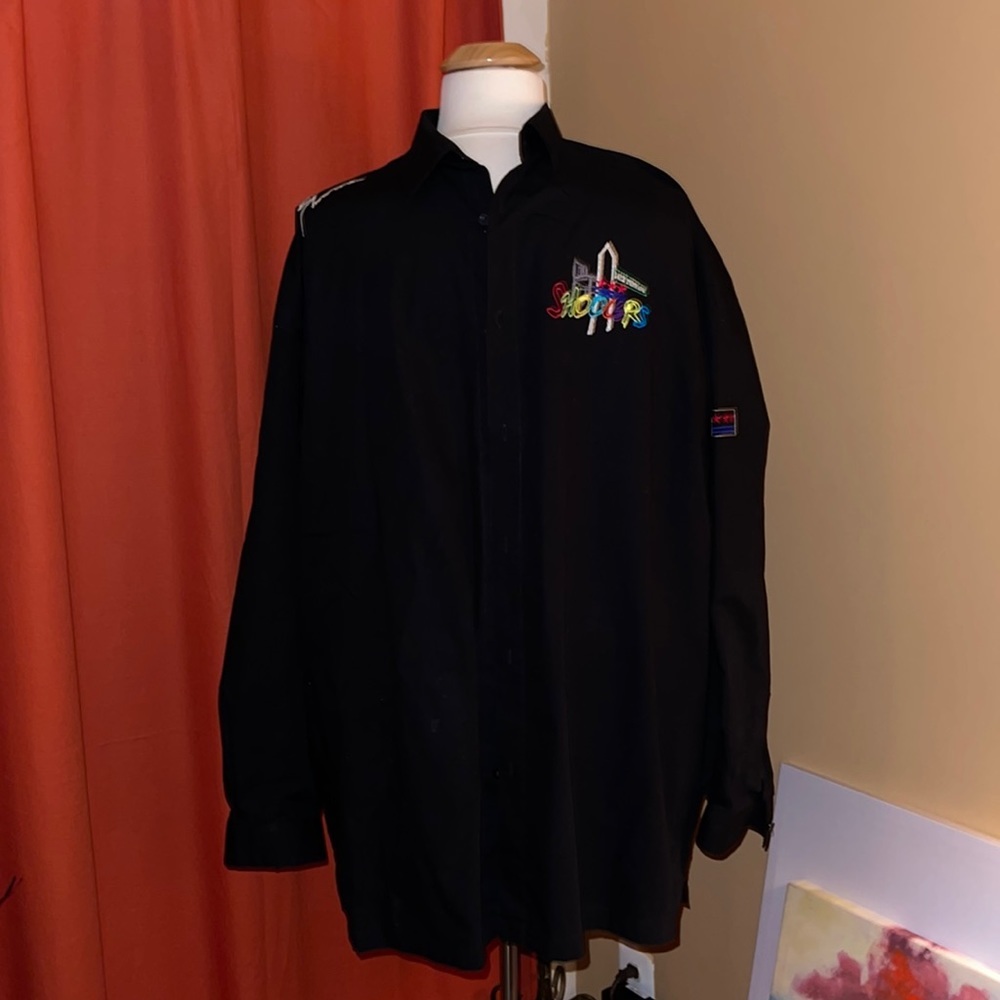 Shooters | Men’s Long Sleeve Button Down Black Shirt​